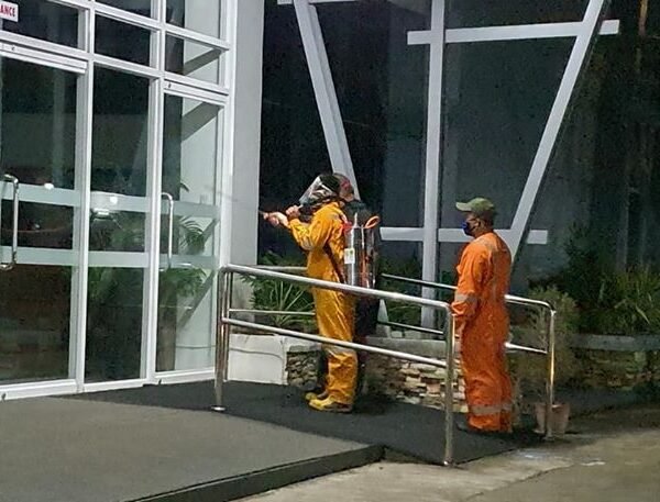 Catbalogan Volunteer Fire Brigade Assn. Inc. disinfects SSU vicinity
