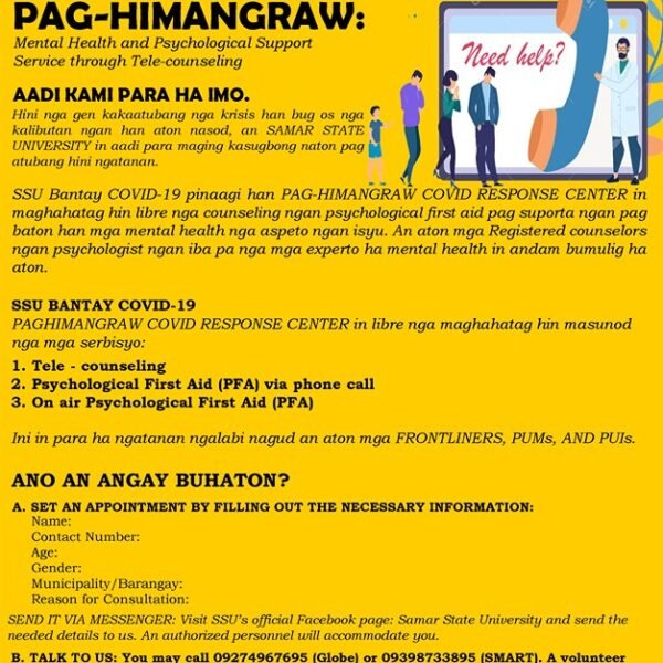 SSU addresses mental health through Pag-himangraw tele-counseling