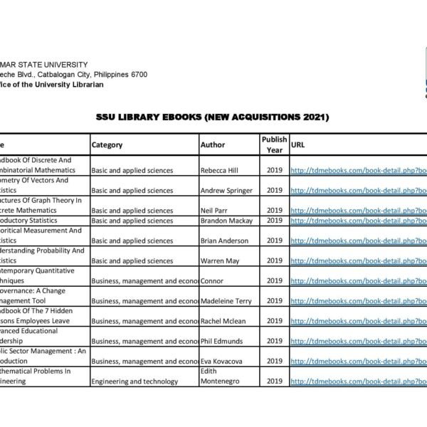 SSU Library opens access to eBooks for SSU students