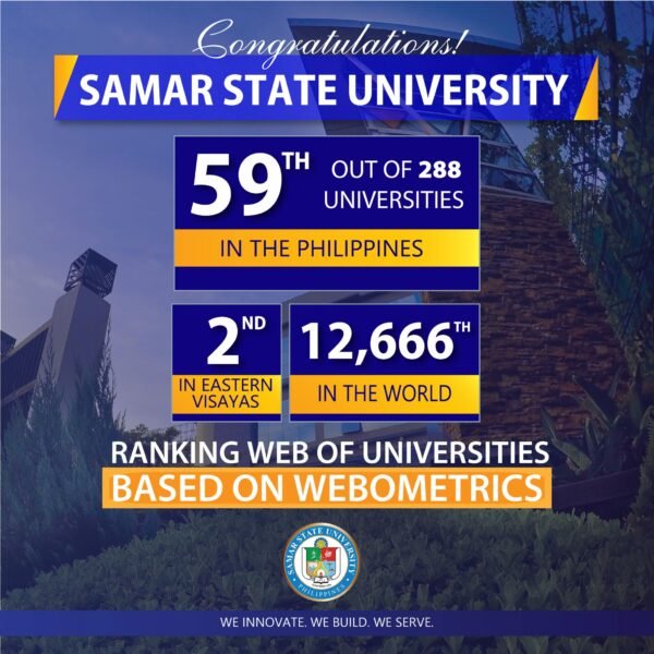 SSU advances to Rank 59 in the Philippines in Webometrics Ranking of World’s Universities