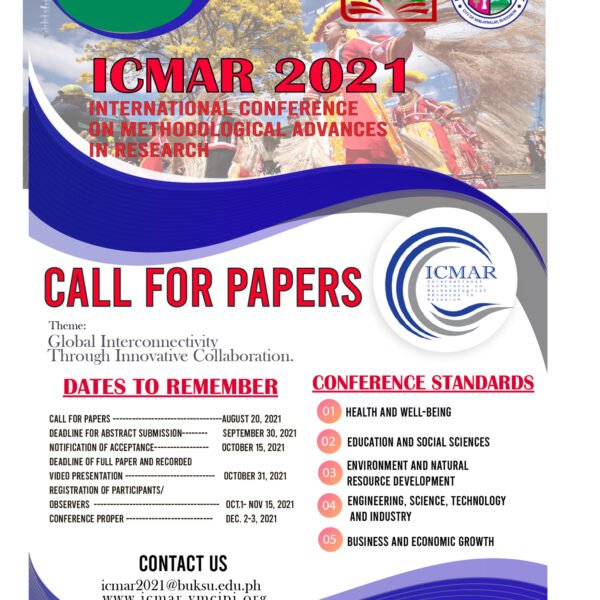 ICMAR 2021 Call for Papers