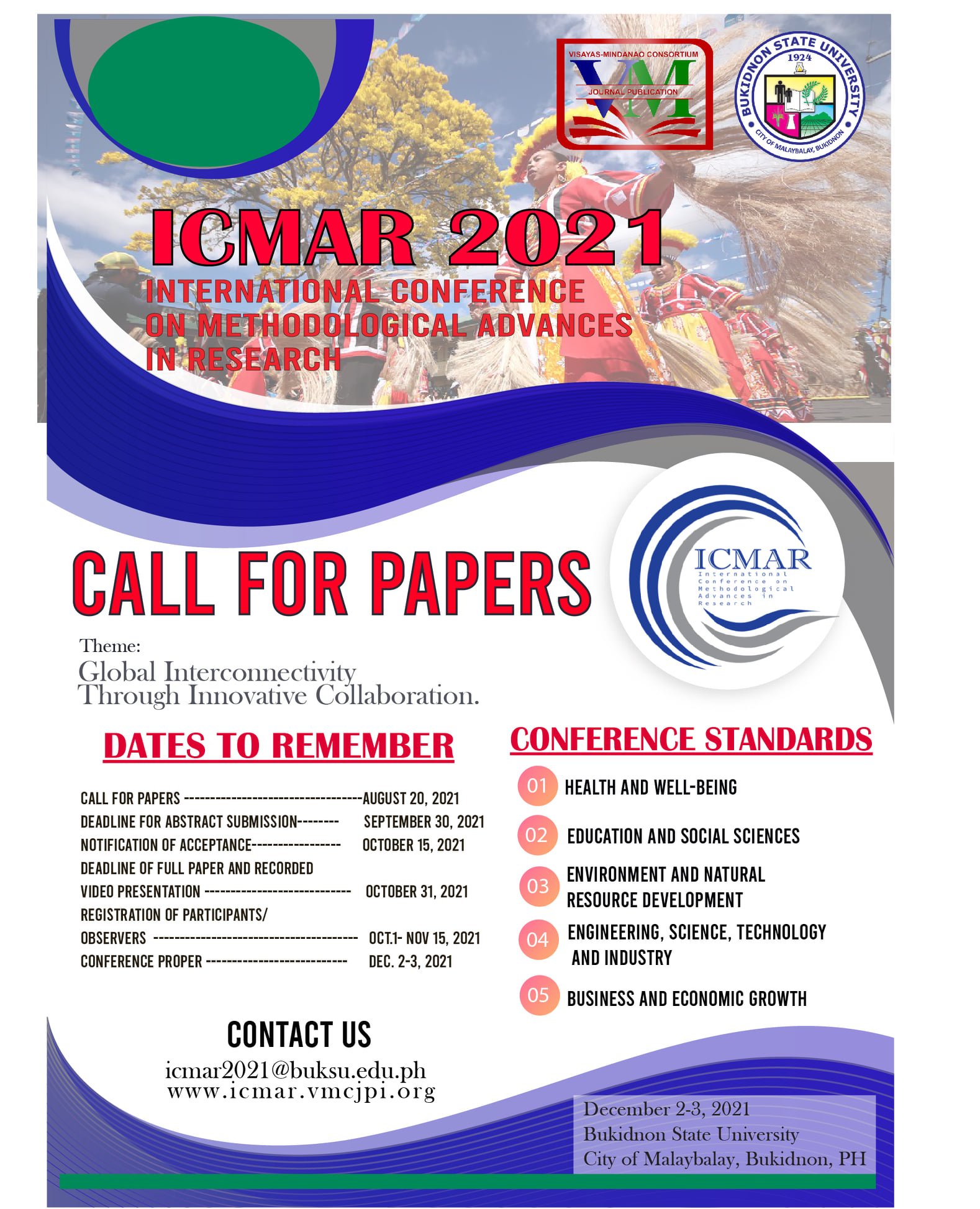 ICMAR 2021 Call for Papers