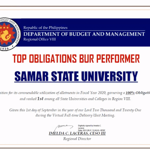 SSU receives 3 tokens of recognition from DBM RO 8
