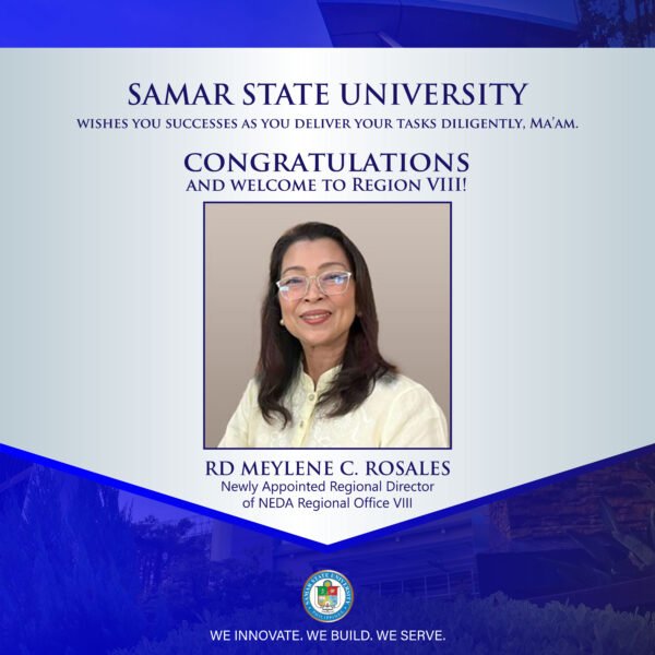 Warmest Congratulations, RD Rosales!