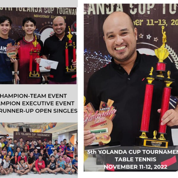 Team SSU wins 5th Yolanda Cup Tournament – Table Tennis Championship