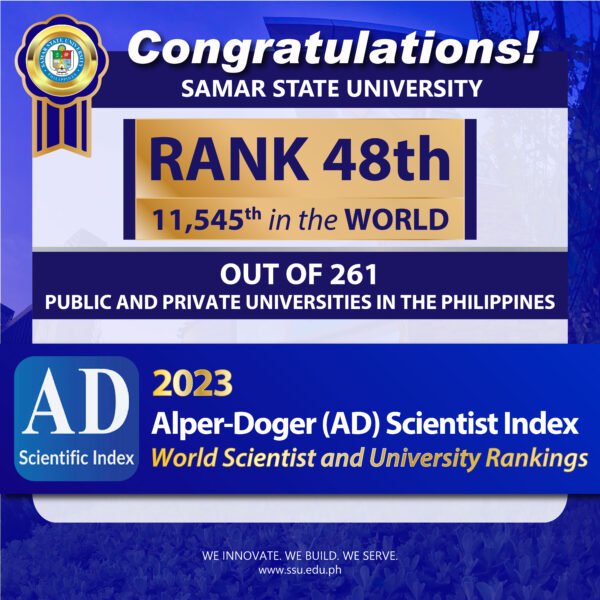 Alper-Doger Scientific Index named SSU as 48th top university in PH