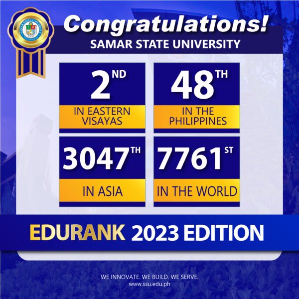 SSU ranks 8 notches higher among Philippine universities in the 2023 EduRank