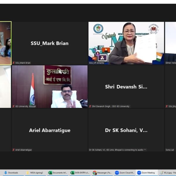 SSU Signs MOU, Seals Deal with IES University Bhopal, India
