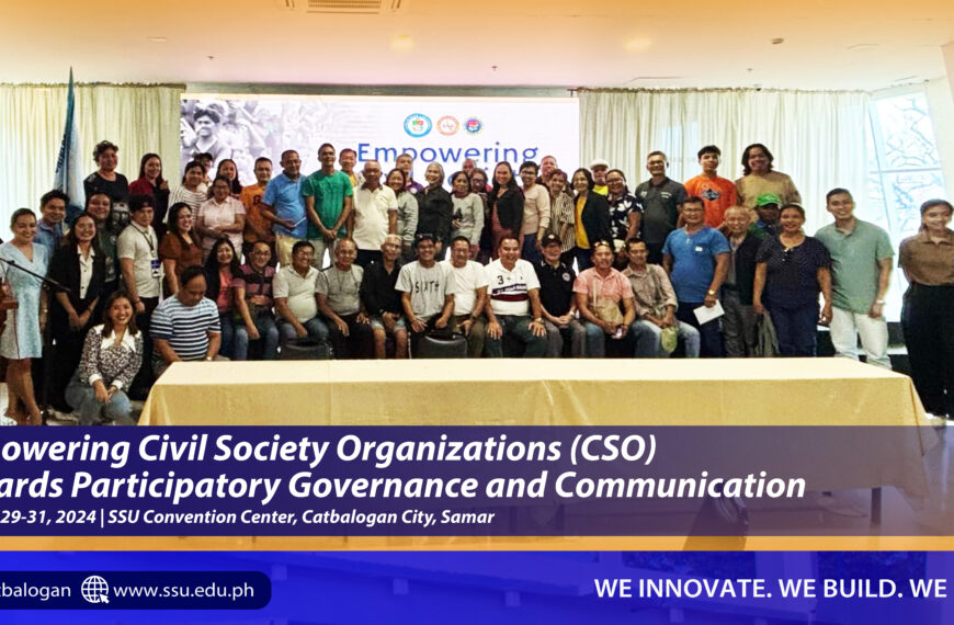 SSU leads very first empowerment initiative for CSOs of Samar 