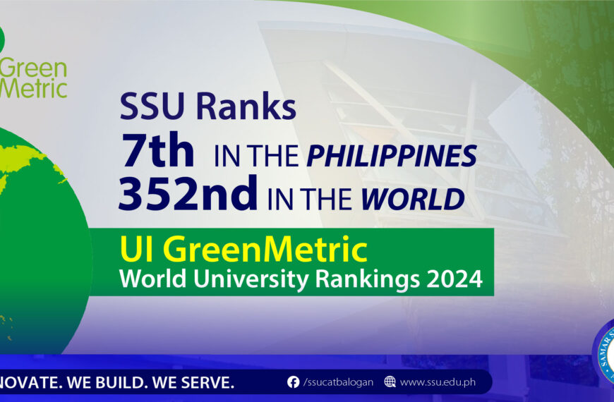 SSU ranks 7th in PH, 352nd globally in UI GreenMetric World University Rankings 2024