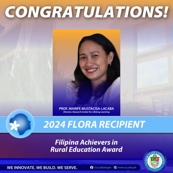 SSU professor named 2024 Filipina Achiever in Rural Education