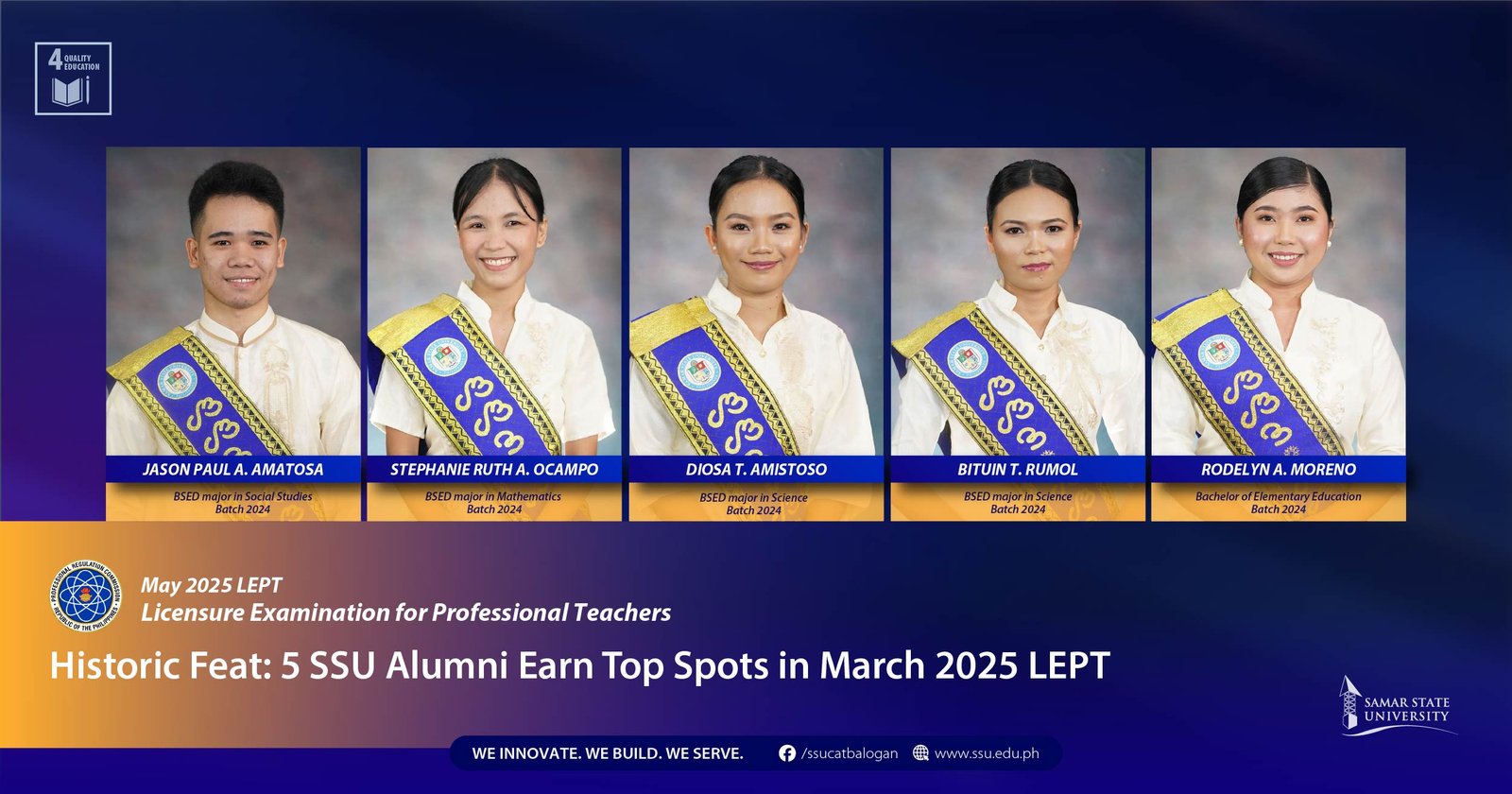 Historic Feat: 5 SSU Alumni Earn Top Spots in March 2025 LEPT