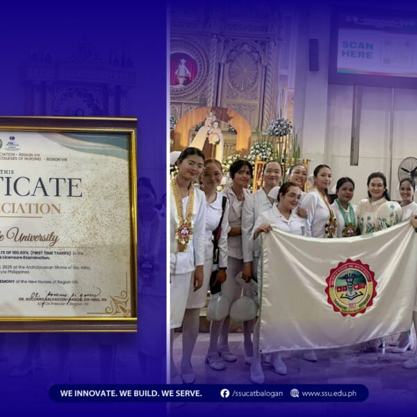 SSU honored for 100% passing rate in May 2025 PNLE
