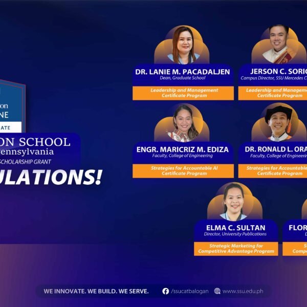 SSU leaders rise on the global stage through Wharton, CHED HUSAY Program